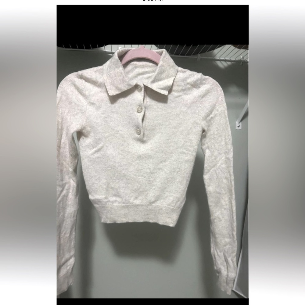 Wilfred Cashmere Cropped Sweater